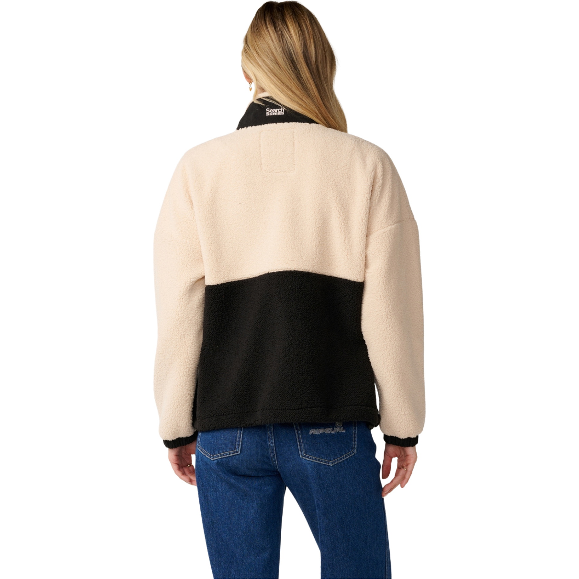 2026 Rip Curl Womens S-Series Bonded Polar Zip Thru Fleece 0DDWFL - Black
